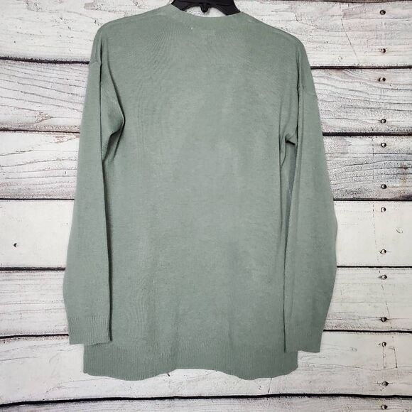 Maurices Green Open Front Cardigan Women’s Small Pockets Lightweight - Picture 3 of 6